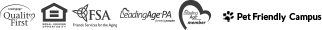 Quality First, Equal Opportunity, FSA, LeadingAge PA, Pet Friendly