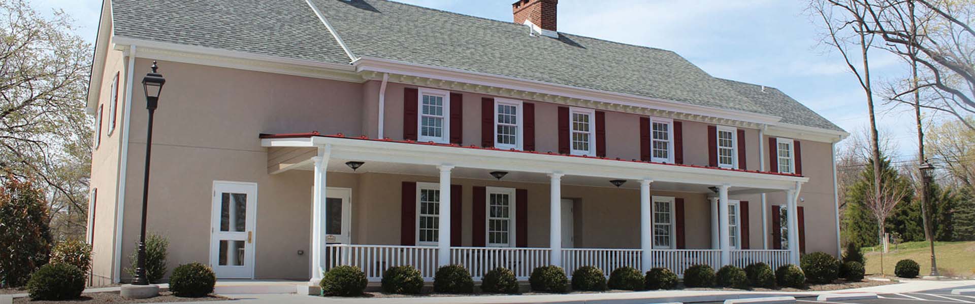 Historic Beaumont House serves as a guest house at Foulkeways