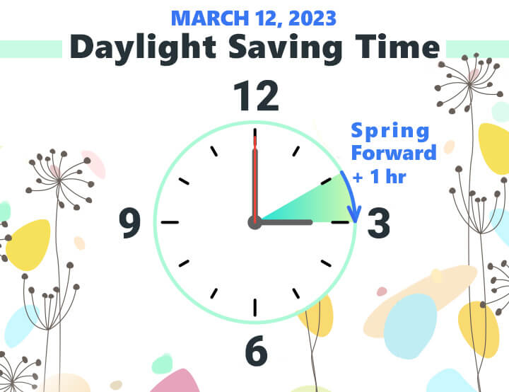 44 Daylight saving time starts, March ideas in 2023